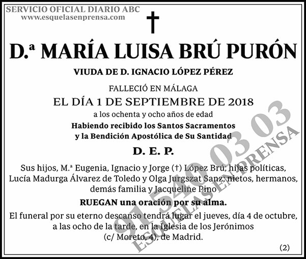 María Luisa Brú Purón